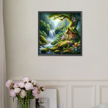 Load image into Gallery viewer, Forest Cabin 30*30CM Full Square Drill Diamond Painting Drill Diamond Painting
