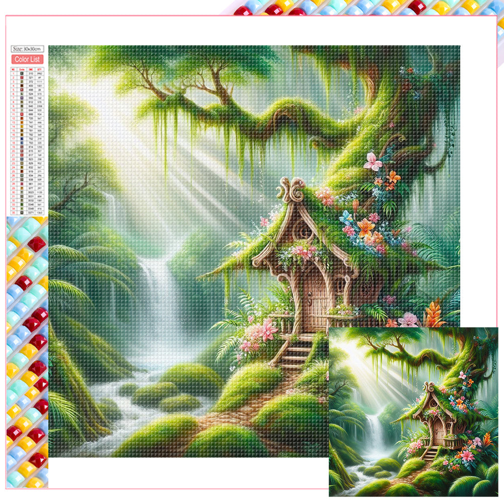 Forest Cabin 30*30CM Full Square Drill Diamond Painting Drill Diamond Painting