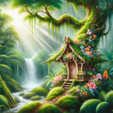 Load image into Gallery viewer, Forest Cabin 30*30CM Full Square Drill Diamond Painting Drill Diamond Painting
