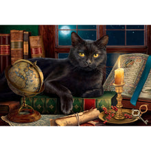 Load image into Gallery viewer, Black Cat 60*40CM Full AB Square Drill Diamond Painting Drill Diamond Painting
