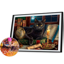 Load image into Gallery viewer, Black Cat 60*40CM Full AB Square Drill Diamond Painting Drill Diamond Painting
