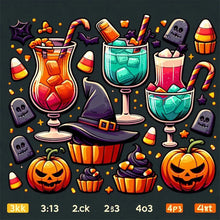 Load image into Gallery viewer, Halloween Symbols 40*40CM Full Round Drill Diamond Painting Drill Diamond Painting
