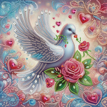 Load image into Gallery viewer, Pigeon 30*30CM Special Shaped Drill Diamond Painting Drill Diamond Painting
