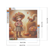 Load image into Gallery viewer, Autumn Girl 40*40CM Full Round Drill Diamond Painting Drill Diamond Painting
