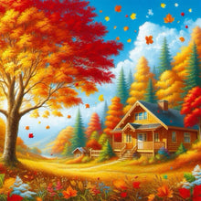 Load image into Gallery viewer, Autumn Scenery 40*40CM Full Round Drill Diamond Painting Drill Diamond Painting
