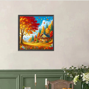 Autumn Scenery 40*40CM Full Round Drill Diamond Painting Drill Diamond Painting