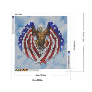 American Eagle 50*50CM Full Round Drill Diamond Painting Drill Diamond Painting