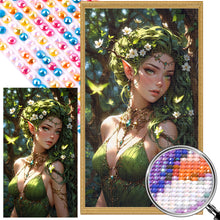 Load image into Gallery viewer, Green Elf Girl 40*70CM Full AB Round Drill Diamond Painting Drill Diamond Painting
