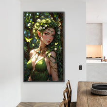 Load image into Gallery viewer, Green Elf Girl 40*70CM Full AB Round Drill Diamond Painting Drill Diamond Painting
