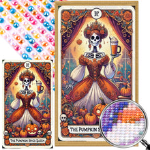 Load image into Gallery viewer, Pumpkin Spice Queen 40*70CM Full AB Round Drill Diamond Painting Drill Diamond Painting
