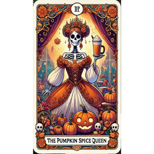 Pumpkin Spice Queen 40*70CM Full AB Round Drill Diamond Painting Drill Diamond Painting