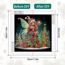 Load image into Gallery viewer, Christmas Atmosphere Angel 30*30CM Special Shaped Drill Diamond Painting Drill Diamond Painting
