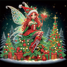 Load image into Gallery viewer, Christmas Atmosphere Angel 30*30CM Special Shaped Drill Diamond Painting Drill Diamond Painting
