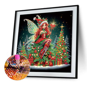 Christmas Atmosphere Angel 30*30CM Special Shaped Drill Diamond Painting Drill Diamond Painting