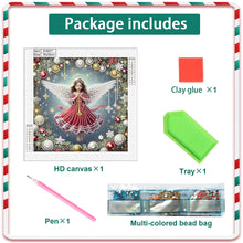 Load image into Gallery viewer, Christmas Atmosphere Angel 30*30CM Special Shaped Drill Diamond Painting Drill Diamond Painting
