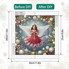 Load image into Gallery viewer, Christmas Atmosphere Angel 30*30CM Special Shaped Drill Diamond Painting Drill Diamond Painting
