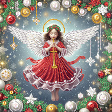 Load image into Gallery viewer, Christmas Atmosphere Angel 30*30CM Special Shaped Drill Diamond Painting Drill Diamond Painting
