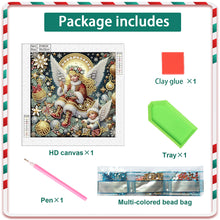 Load image into Gallery viewer, Christmas Atmosphere Angel 30*30CM Special Shaped Drill Diamond Painting Drill Diamond Painting
