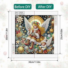 Load image into Gallery viewer, Christmas Atmosphere Angel 30*30CM Special Shaped Drill Diamond Painting Drill Diamond Painting
