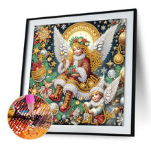 Load image into Gallery viewer, Christmas Atmosphere Angel 30*30CM Special Shaped Drill Diamond Painting Drill Diamond Painting
