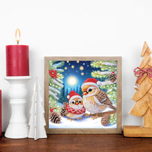 Load image into Gallery viewer, Christmas Bird 30*30CM(Canvas) Partial Special Shaped Drill Diamond Painting
