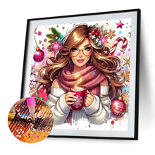 Load image into Gallery viewer, Christmas Girl 40*40CM Full AB Round Drill Diamond Painting Drill Diamond Painting
