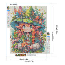 Load image into Gallery viewer, Forest Animals And Elf Girl 40*50CM Full Round Drill Diamond Painting Drill Diamond Painting
