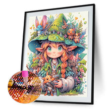 Load image into Gallery viewer, Forest Animals And Elf Girl 40*50CM Full Round Drill Diamond Painting Drill Diamond Painting
