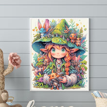 Load image into Gallery viewer, Forest Animals And Elf Girl 40*50CM Full Round Drill Diamond Painting Drill Diamond Painting
