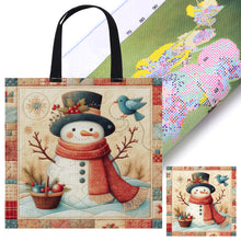 Load image into Gallery viewer, Yishu - Snowman And Birds - 40*40CM 11CT Stamped Cross Stitch
