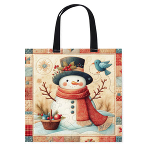 Yishu - Snowman And Birds - 40*40CM 11CT Stamped Cross Stitch