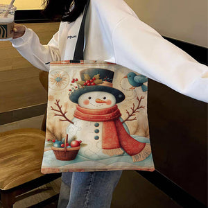 Yishu - Snowman And Birds - 40*40CM 11CT Stamped Cross Stitch