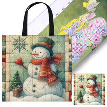 Load image into Gallery viewer, Yishu - Snowman And Christmas Tree - 40*40CM 11CT Stamped Cross Stitch
