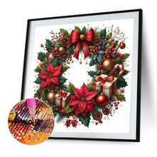 Load image into Gallery viewer, Christmas Wreath 30*30CM Full Square Drill Diamond Painting Drill Diamond Painting
