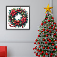 Load image into Gallery viewer, Christmas Wreath 30*30CM Full Square Drill Diamond Painting Drill Diamond Painting
