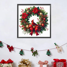 Load image into Gallery viewer, Christmas Wreath 30*30CM Full Square Drill Diamond Painting Drill Diamond Painting
