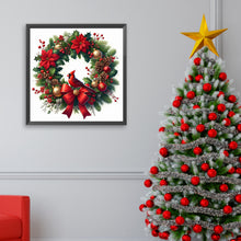 Load image into Gallery viewer, Christmas Wreath 30*30CM Full Square Drill Diamond Painting Drill Diamond Painting
