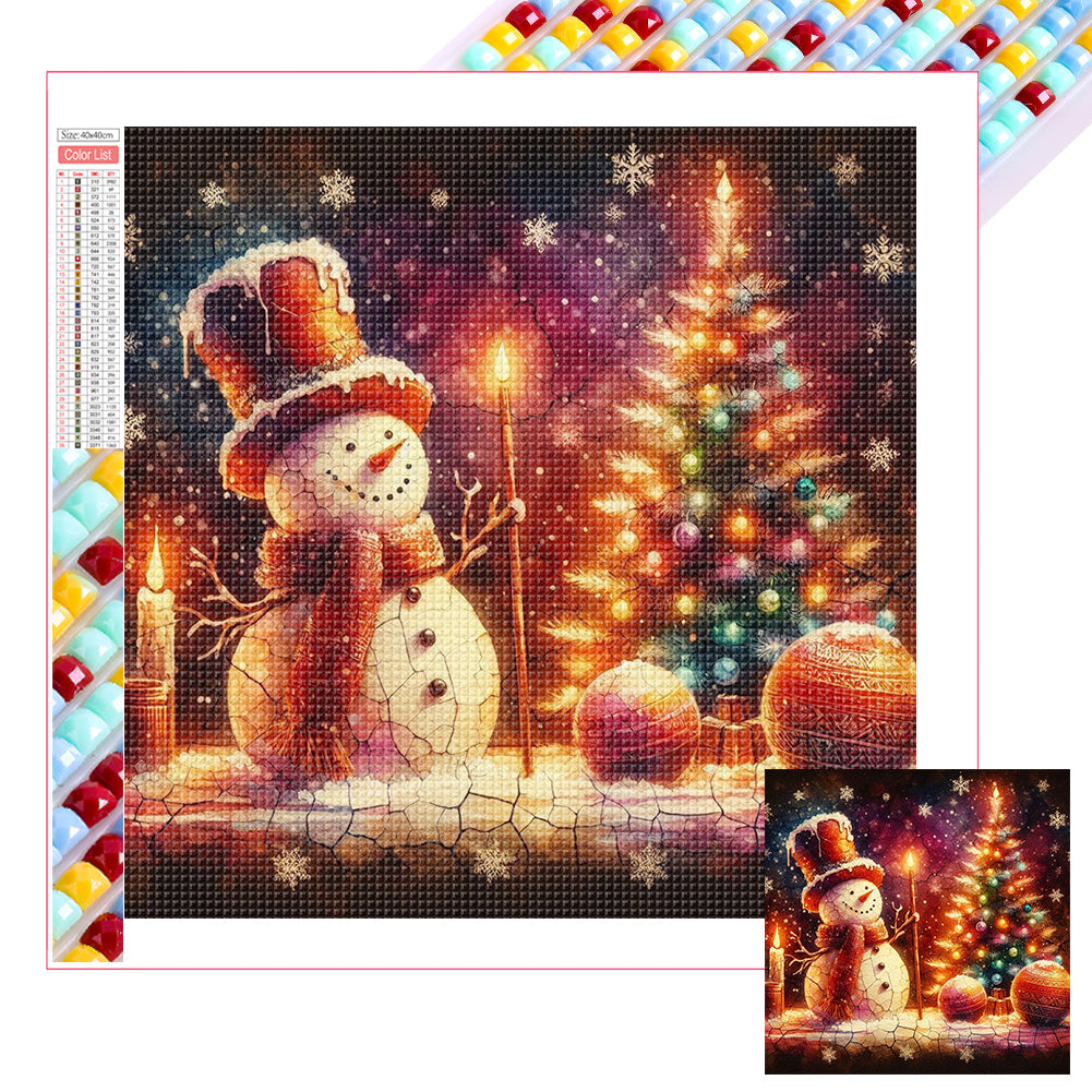 Snowman 30*30CM Full Square Drill Diamond Painting Drill Diamond Painting