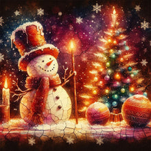 Load image into Gallery viewer, Snowman 30*30CM Full Square Drill Diamond Painting Drill Diamond Painting
