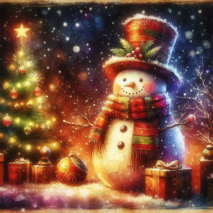 Snowman 30*30CM Full Square Drill Diamond Painting Drill Diamond Painting