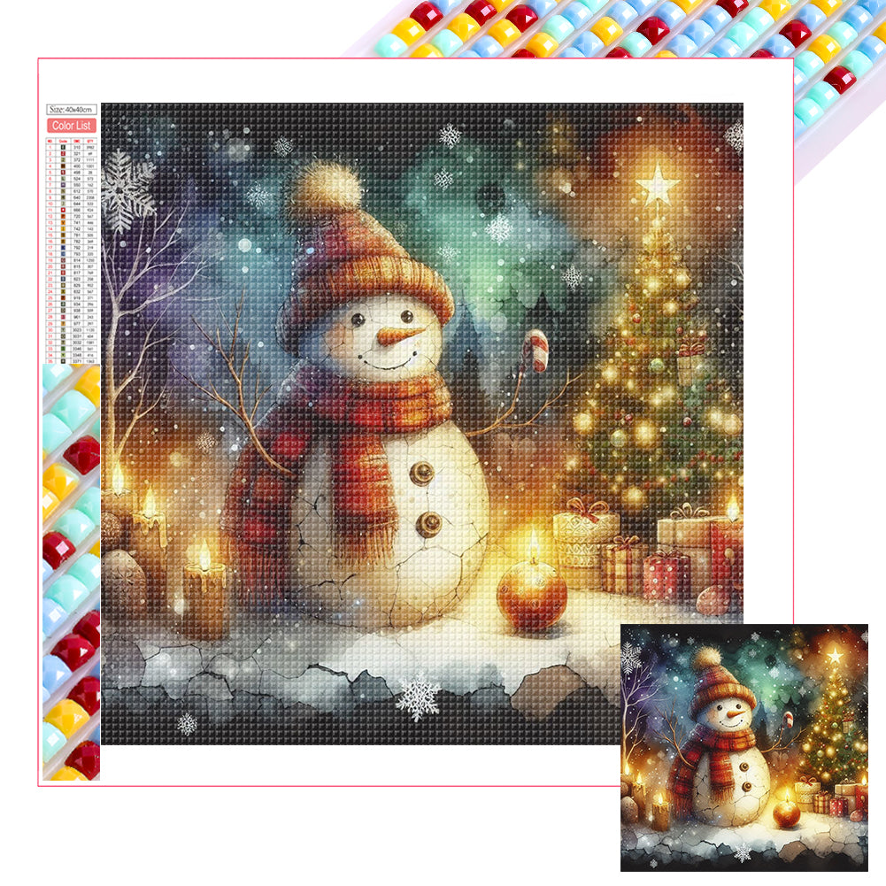 Snowman 30*30CM Full Square Drill Diamond Painting Drill Diamond Painting