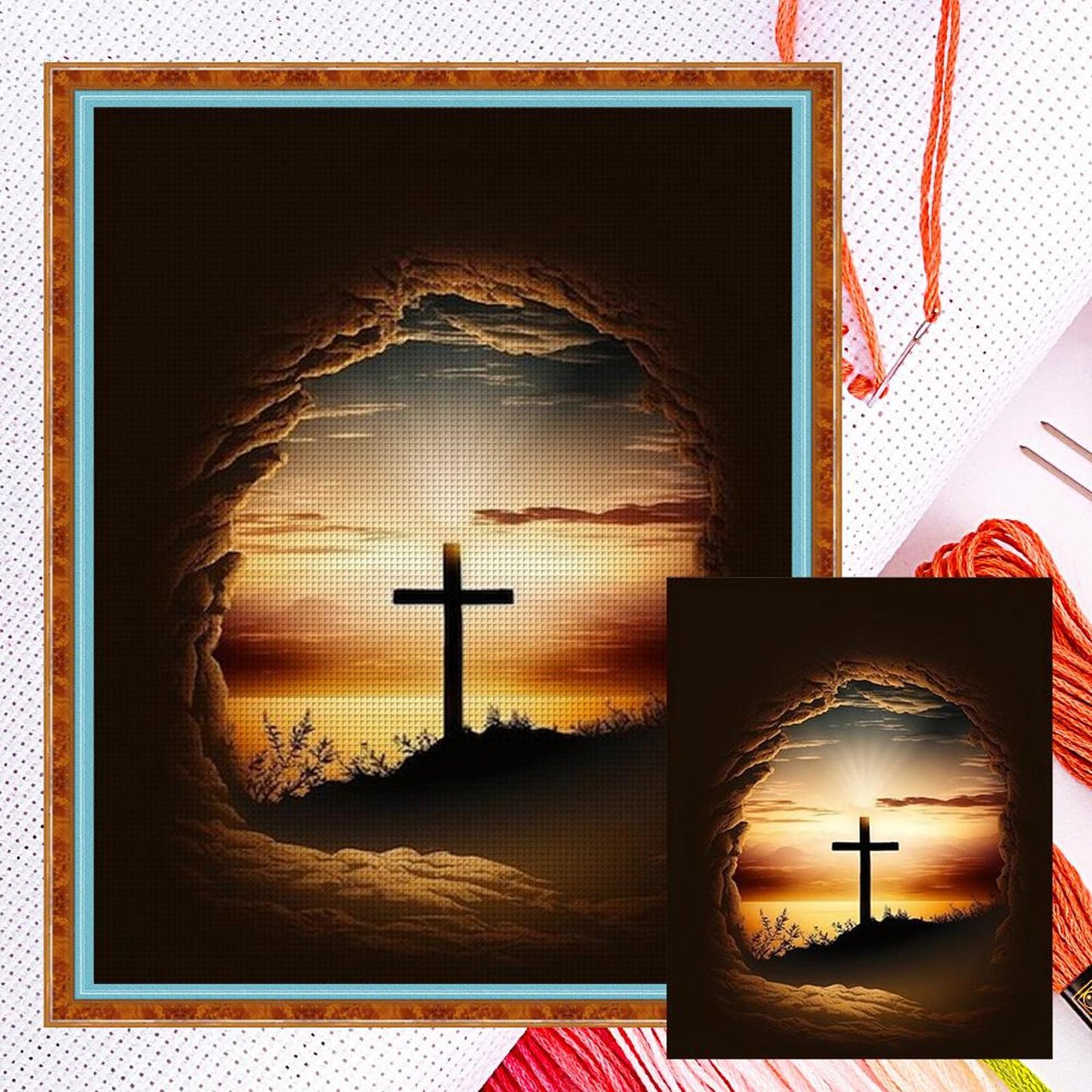Cross - Full 11CT Counted Cross Stitch 40x50CM - Yishu