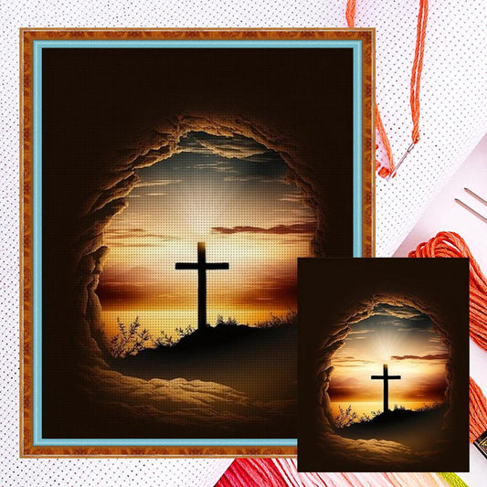 Cross - Full 11CT Counted Cross Stitch 40x50CM - Yishu