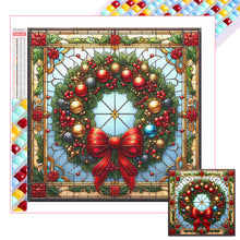 Load image into Gallery viewer, Glass Painting Style Christmas 40*40CM Full Square Drill Diamond Painting Drill Diamond Painting
