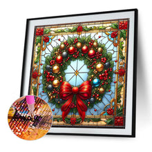 Load image into Gallery viewer, Glass Painting Style Christmas 40*40CM Full Square Drill Diamond Painting Drill Diamond Painting
