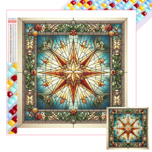 Load image into Gallery viewer, Glass Painting Style Christmas 40*40CM Full Square Drill Diamond Painting Drill Diamond Painting
