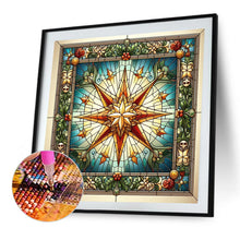 Load image into Gallery viewer, Glass Painting Style Christmas 40*40CM Full Square Drill Diamond Painting Drill Diamond Painting
