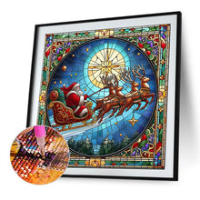 Load image into Gallery viewer, Glass Painting Style Christmas 40*40CM Full Square Drill Diamond Painting Drill Diamond Painting
