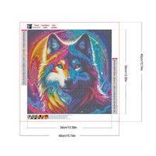 Load image into Gallery viewer, Wolf 40*40CM Full Round Drill Diamond Painting Drill Diamond Painting
