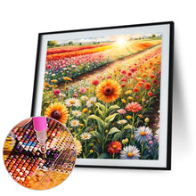 Load image into Gallery viewer, Sunflowers And Daisies Field 30*30CM Full Round Drill Diamond Painting Drill Diamond Painting
